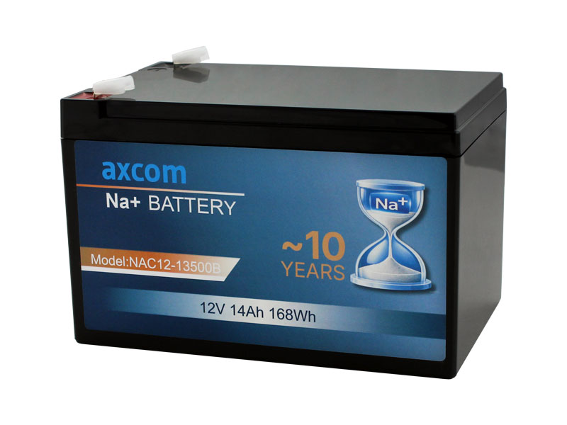 Sodium ion battery 12V 13.5Ah with 6.3mm plug contacts Sodium ion battery 12V 13.5Ah with 6.3mm plug contacts