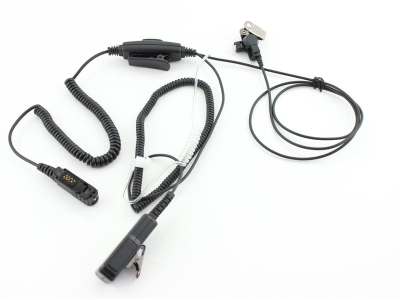 Sound tube headset 2 cable solution for Motorola