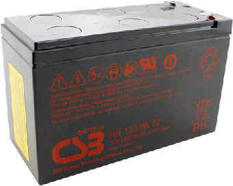 CSB Lead-acid Battery HR1234W F2 – 12V 9Ah (High-current) CSB Lead-acid Battery HR1234W F2 – 12V 9Ah (High-current)