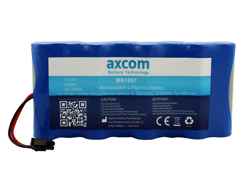 Battery for Drager Infinity Gamma, Delta, SC6002XL, SC6802XL Battery for Drager Infinity Gamma, Delta, SC6002XL, SC6802XL