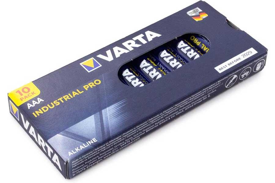 10 Varta batteries Micro, AAA, LR03, MN2400, 4003 Industrial Alkaline 10 Varta batteries Micro, AAA, LR03, MN2400, 4003 Industrial Alkaline