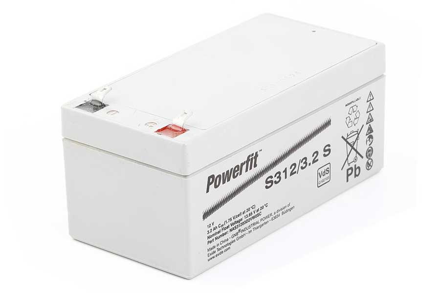 Lead battery SONNENSCHEIN POWERFIT S312/3,2S - 12V/3,2Ah (VDS)