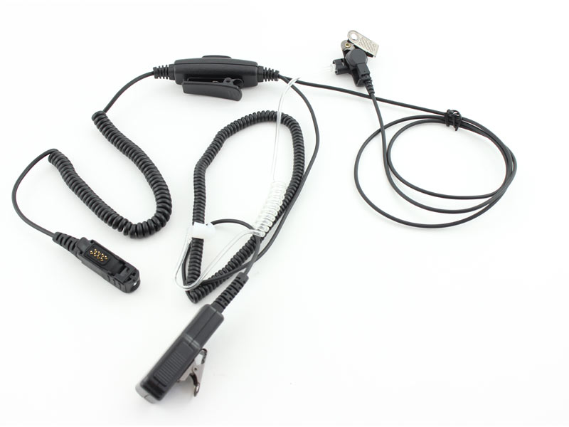 Sound tube headset 2 cable solution for Motorola