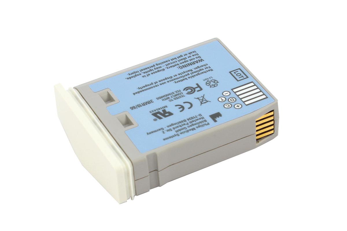 Battery for Philips IntelliVue MP2, X2, M3002A, M8102, M4607A, backside
