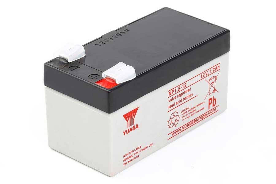 PB battery YUASA NP1.2-12 (incl. MTZ) - 12V/1,2Ah (VdS)