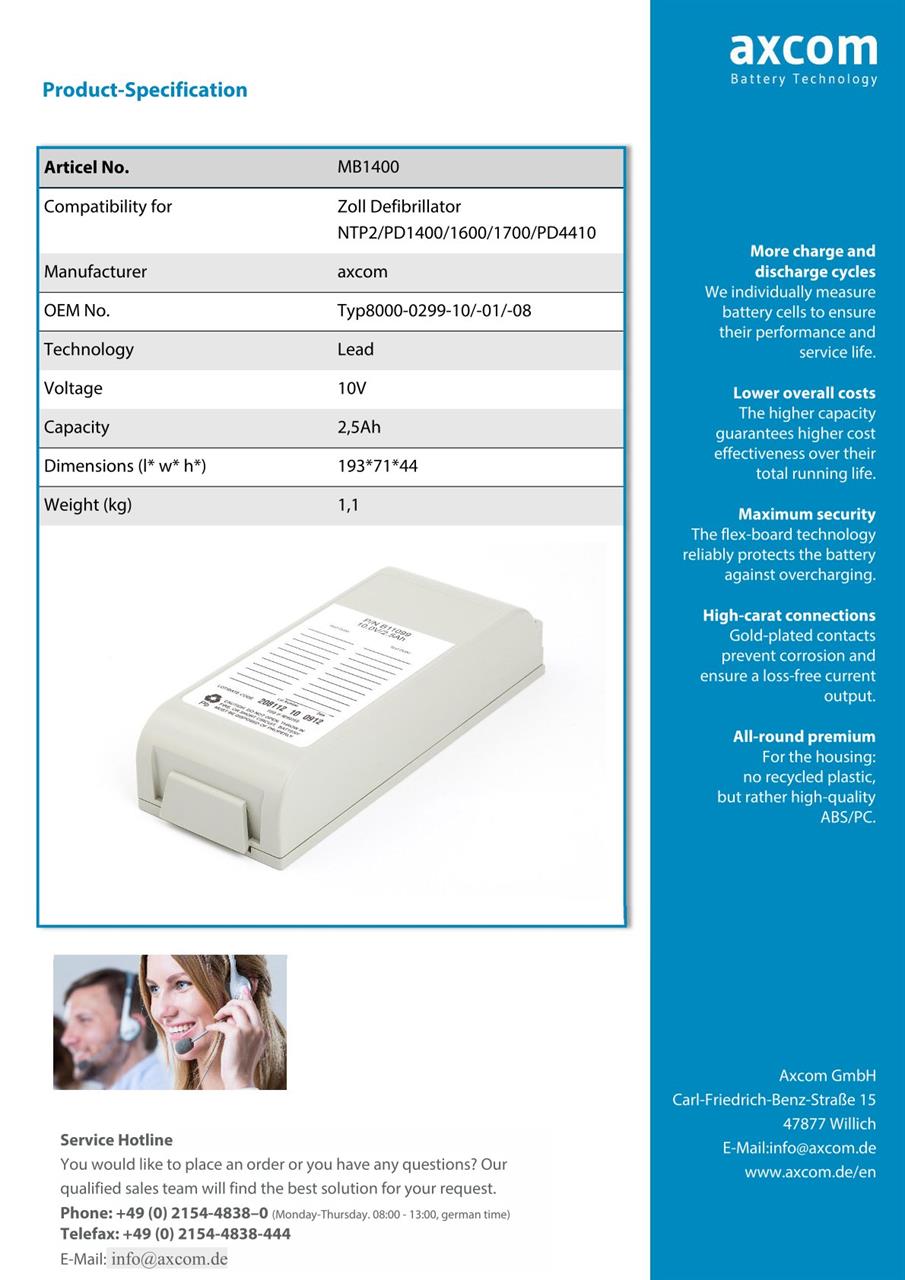 Datasheet for Zoll NTP2, PD1400, PD1600, PD1700, PD4410, E- and M-series defibrillators 