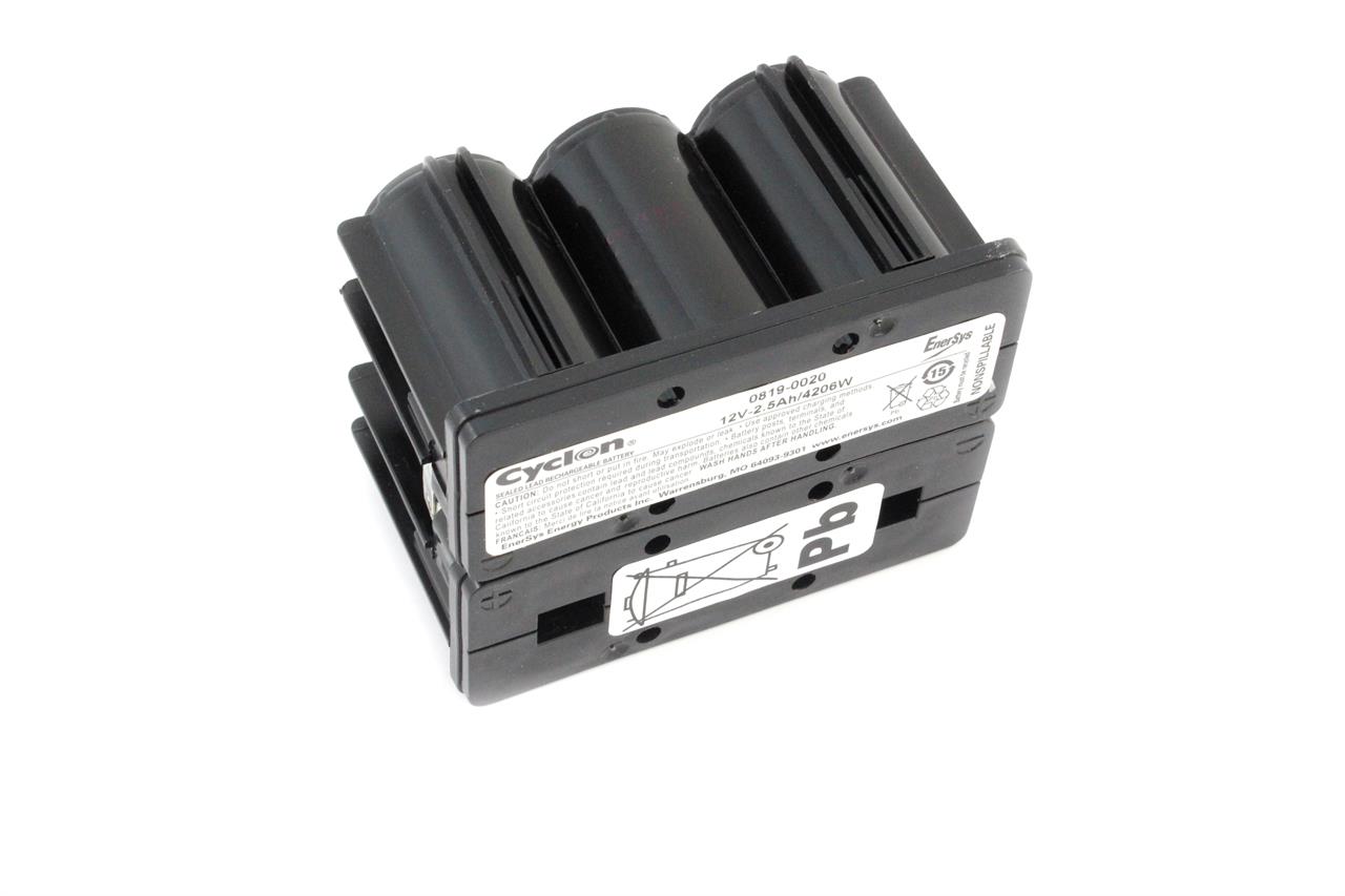 Hawker Cyclon 0819-0020 lead-acid battery – side view Hawker Cyclon 0819-0020 lead-acid battery – side view