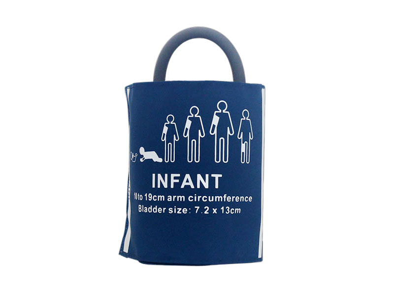 Blood pressure cuff comfort for infants with oversized extremities 10-19cm