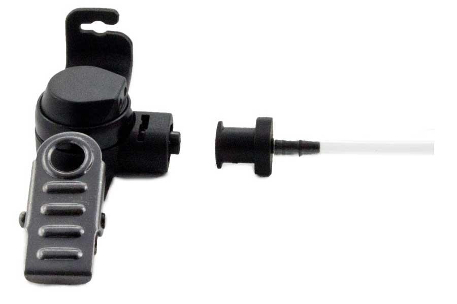 Headset with bayonet connection, 2 cable solution (listening / speaking) Headset with bayonet connection, 2 cable solution (listening / speaking)
