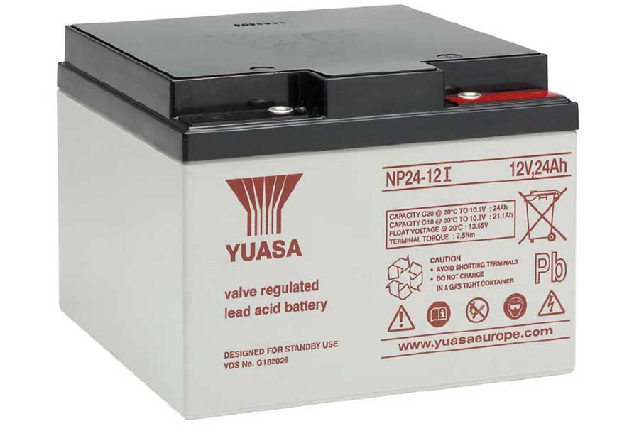 PB-battery (incl.MTZ) YUASA NP24-12I - 12V/24AH (VDS)