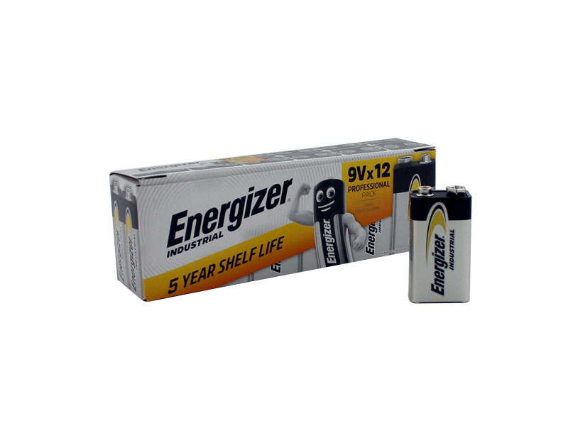 12 pcs. Energizer Batteries, 9V Block, 6LR61, battery 12 pcs. Energizer Batteries, 9V Block, 6LR61, battery