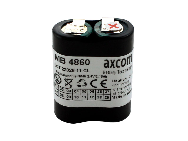 NiMh battery for Eppendorf pipette 4860 research pro - 2,4V 1,2Ah