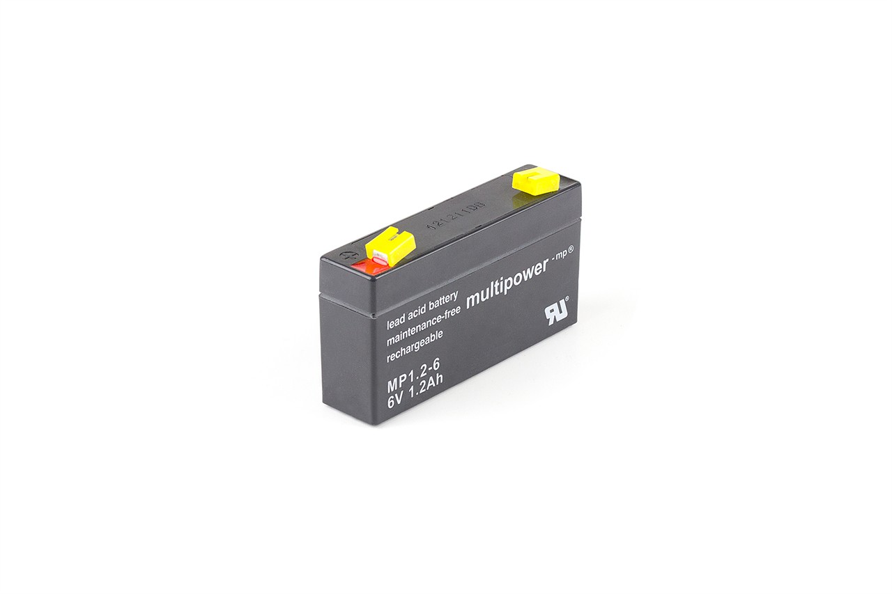 Lead battery MULTIPOWER MP1,2-6 - 6V/1,2Ah (VDS) Lead battery MULTIPOWER MP1,2-6 - 6V/1,2Ah (VDS)