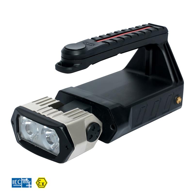 Explosion proof LED Handlamp (rechargeable) incl. Li-Ion battery, ATEX, 20h run time Explosion proof LED Handlamp (rechargeable) incl. Li-Ion battery, ATEX, 20h run time