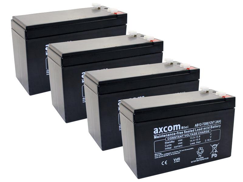Battery bundle consisting of 4 lead acid batteries for Maquet Alphamaquet