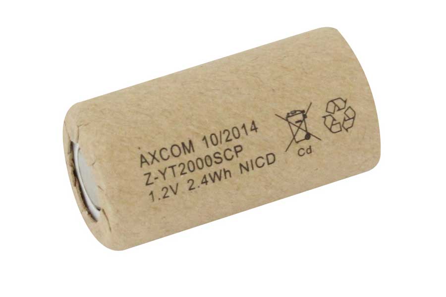 NiCd battery SUB C/YT2000SCP - 1,2V/2,0AH