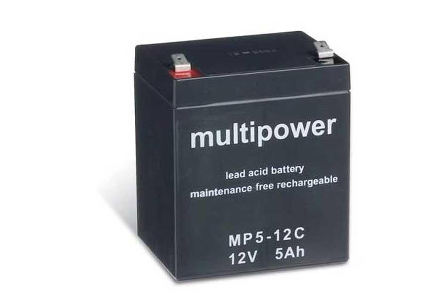 Multipower Bleiakku MP5-12C - 12V 5Ah zyklenfest Multipower Bleiakku MP5-12C - 12V 5Ah zyklenfest