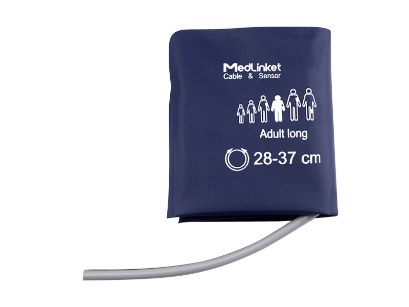Blood pressure cuff for larger adults, arm circumference 28–37 cm Blood pressure cuff for larger adults, arm circumference 28–37 cm