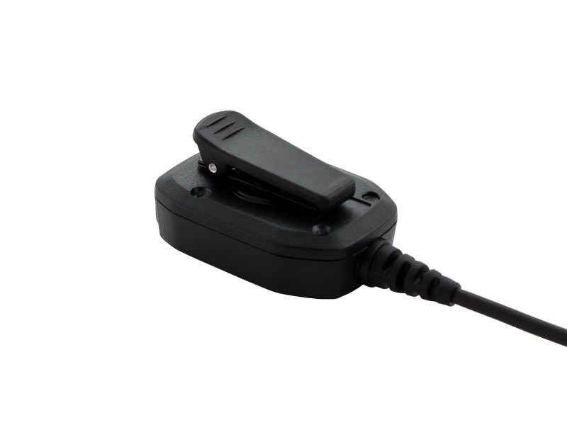 Compact speaker microphone for Sepura radios, clip