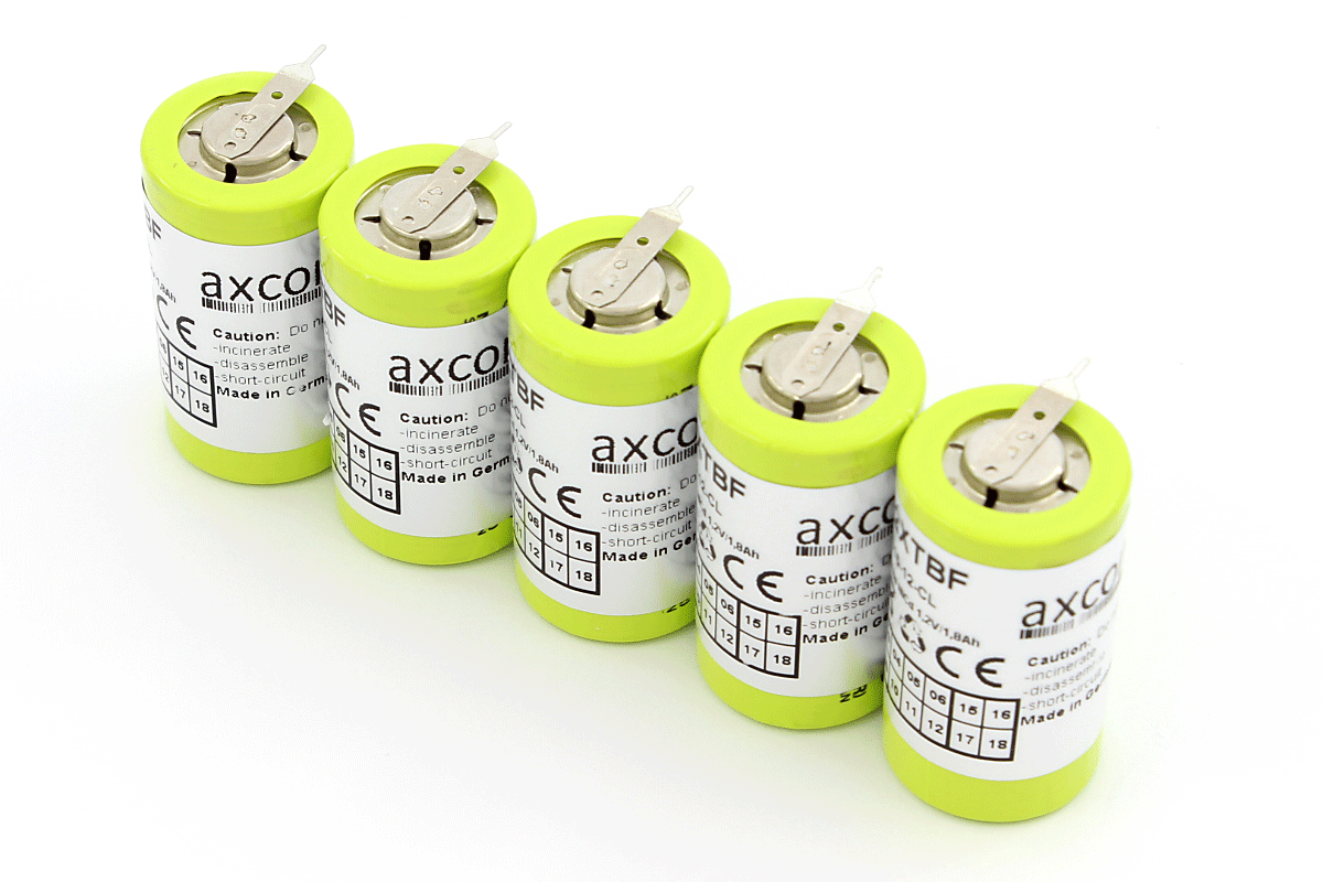 NC battery for Fresenius Injektomat C/CP - 1,2V 1,8AH (+1/-2Pin)