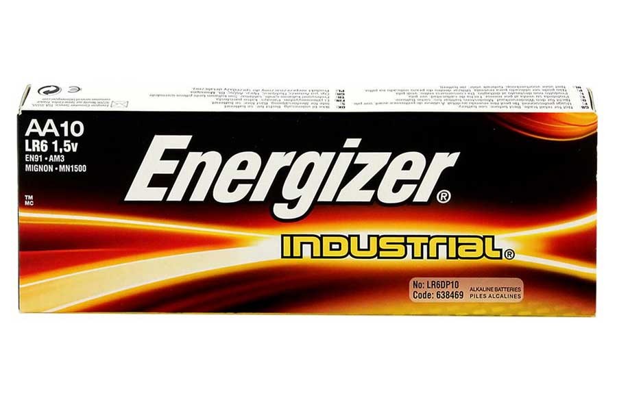 Energizer Mignon AA, LR06 Battery, Industrial Alkaline, packaging Energizer Mignon AA, LR06 Battery, Industrial Alkaline, packaging