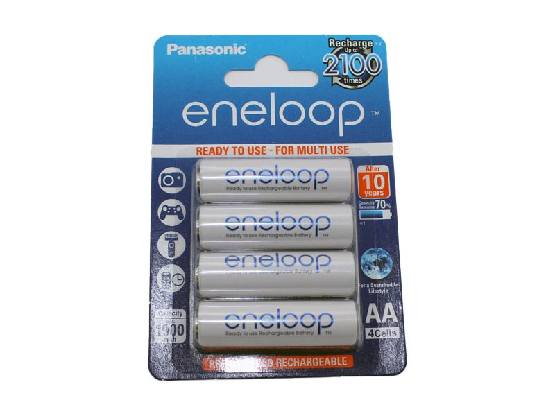 Eneloop NiMH Akku 4 x Mignon AA 1,2V 1,9Ah BK-3MCCE Eneloop NiMH Akku 4 x Mignon AA 1,2V 1,9Ah BK-3MCCE