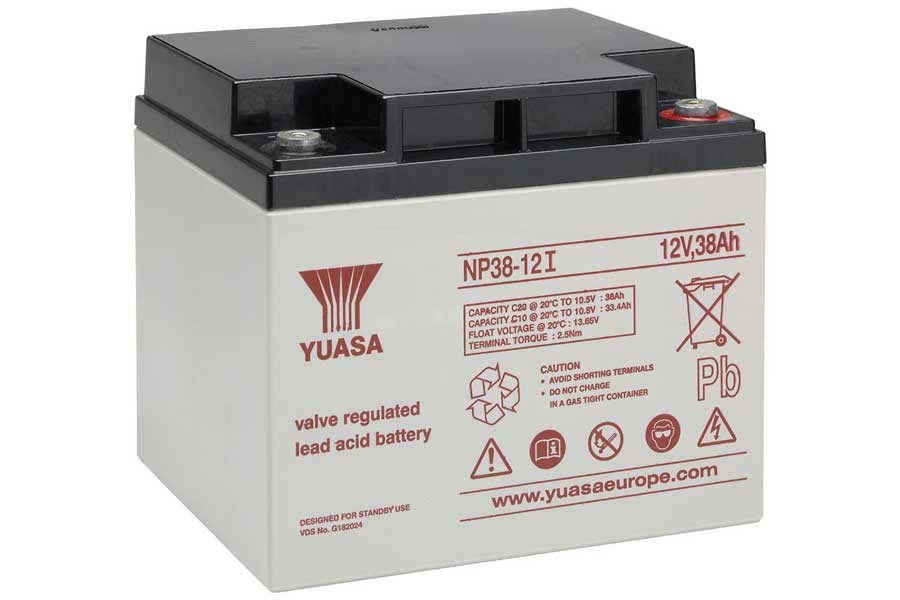 Lead battery YUASA NP38-12I - 12V/38AH (VDS) Lead battery YUASA NP38-12I - 12V/38AH (VDS)
