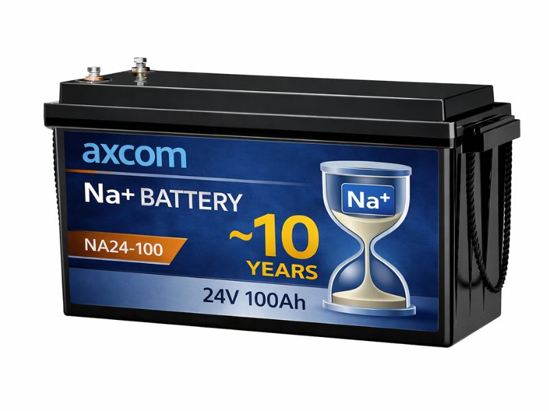 Sodium ion battery 24V 100Ah with M8 contacts Sodium ion battery 24V 100Ah with M8 contacts