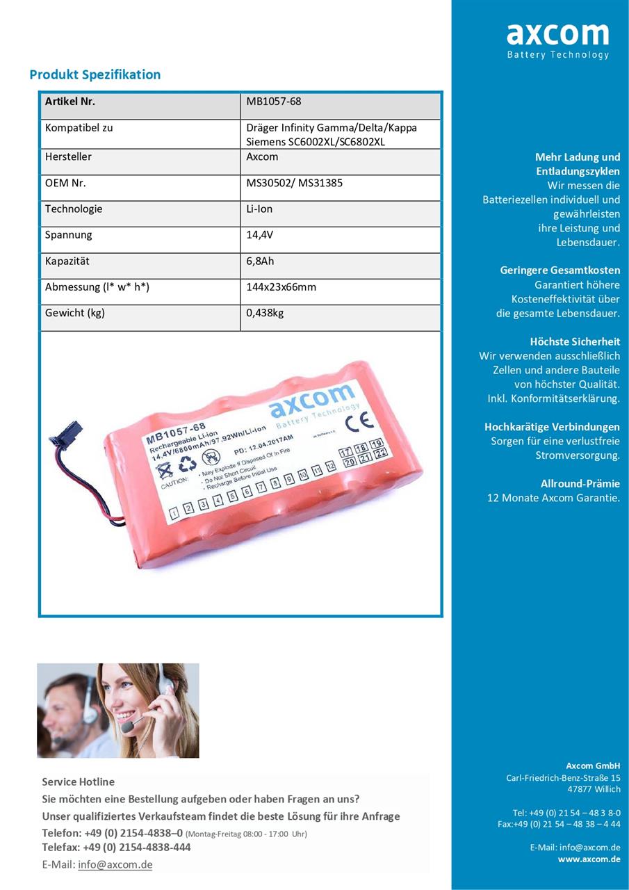 Datasheet MB1057-68