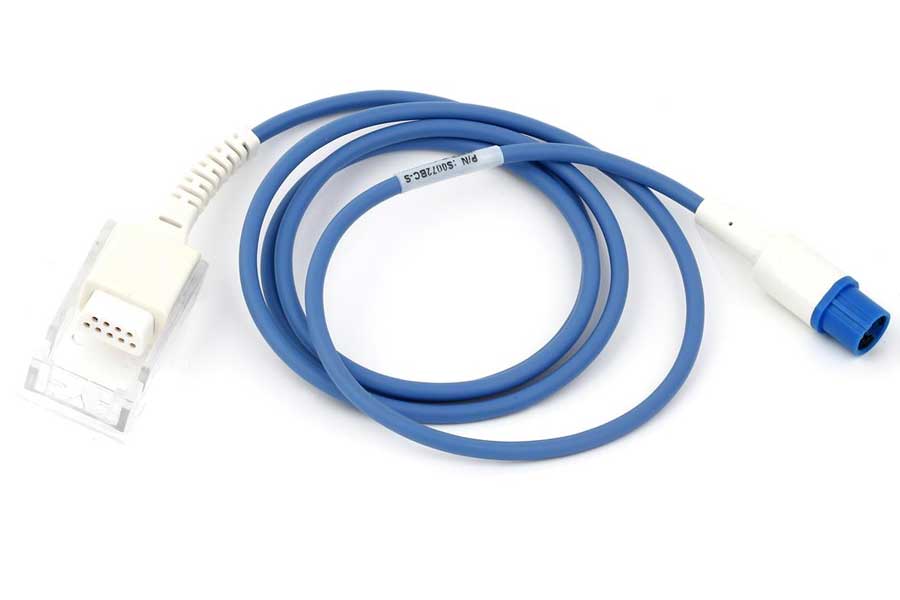SpO2 extension cablel for Dräger/Siemens SC6002XL, SC7000, SC8000, SC9000XL to Nellcor plug