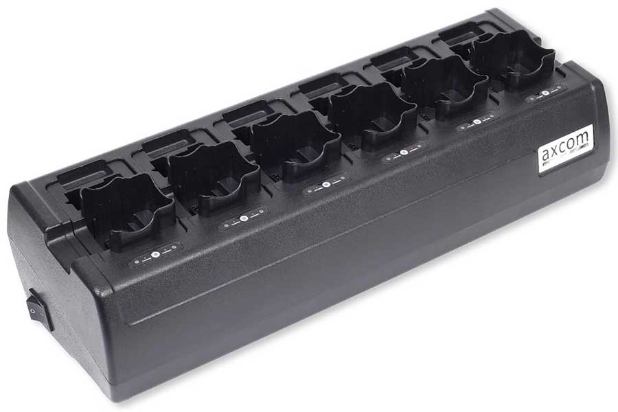 6+6 station charger incl. adapter for Motorola R5, R7, DP3400, DP3600, DP2400, DP2600, DP2800, DP3441