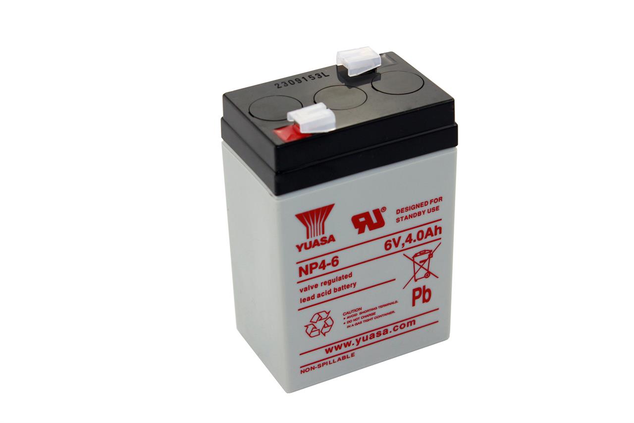 Lead battery YUASA NP4-6 - 6V/4Ah Lead battery YUASA NP4-6 - 6V/4Ah