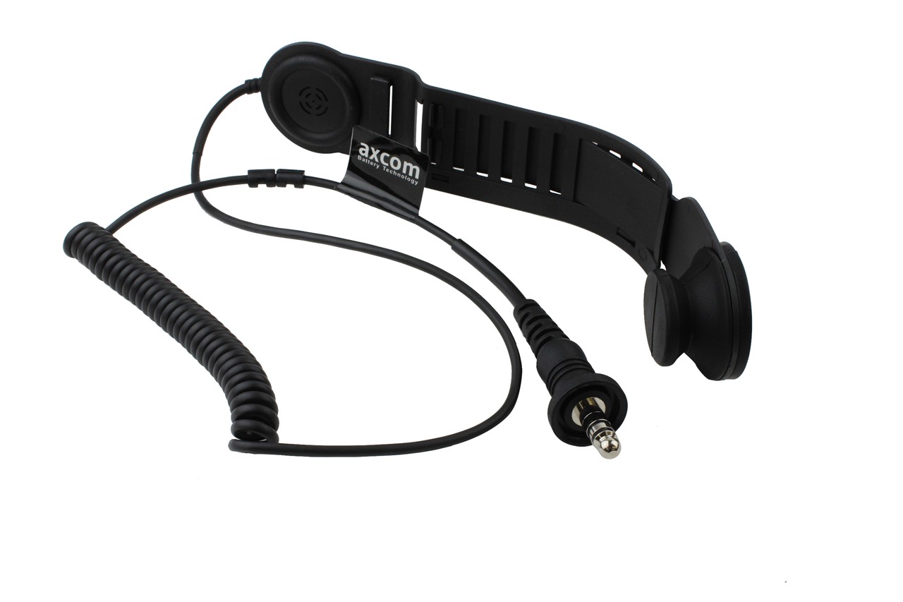 Skull-cap microphone and earphones with NEXUS connector (Savox pinout) 105 dB 
