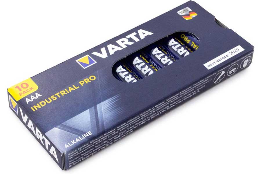 10 Varta batteries Micro, AAA, LR03, MN2400, 4003 Industrial Alkaline