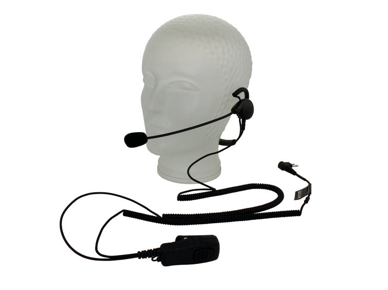 Behind-the-head/neckband headset for Motorola GP300, CP040, DP1400, R2