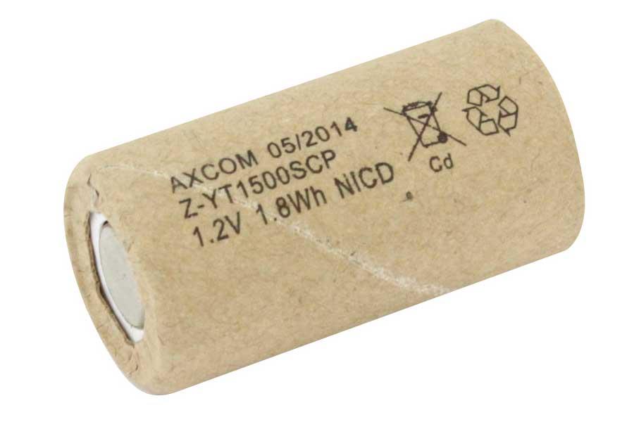 NiCd battery SUB-C/YT1500SCP - 1,2V/1,5AH