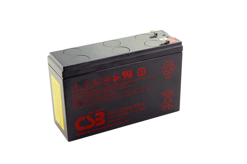 CSB Lead-Acid battery HR1224W F2F1 - 12V 24W 5,8ah 