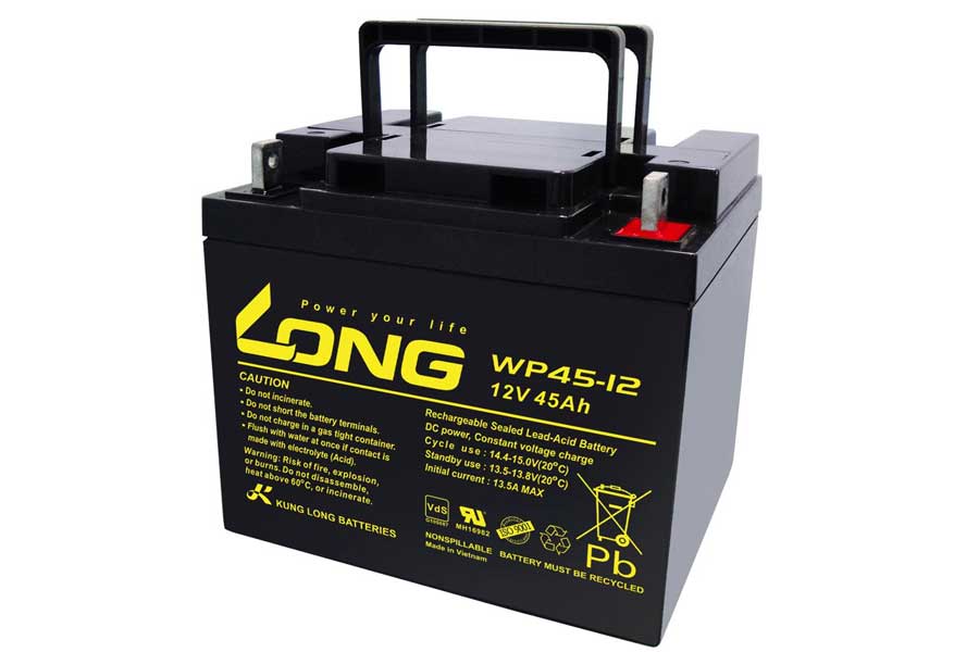 Long Lead-Acid battery WP45-12 