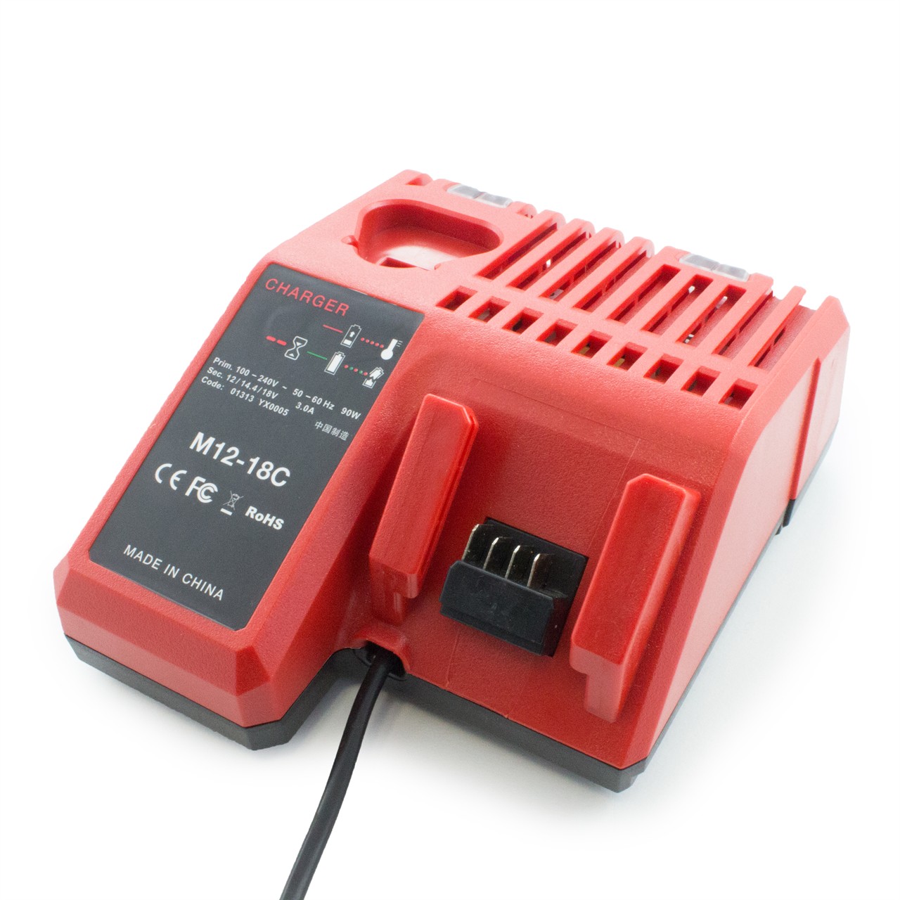 Charger for Milwaukee batteries M12 - M18
