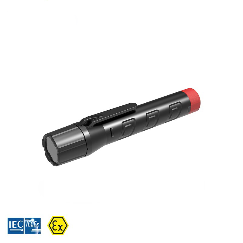 Explosion proof LED torch, battery-operated, ATEX, 8h run time Explosion proof LED torch, battery-operated, ATEX, 8h run time