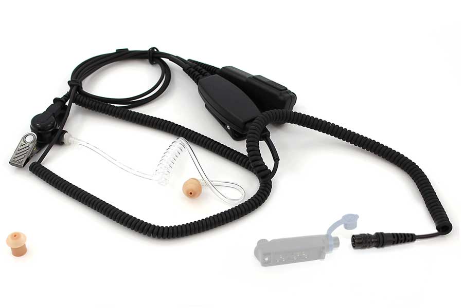 Headset mit Bajonettanschluss, 2 Kabellösung (Hören/Sprechen) Hirose 6 PIN für XLGRSP3S