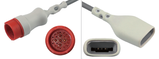 SpO2 adapter cable for Masimo RD Rainbow Set 25R to Masimo RD SET