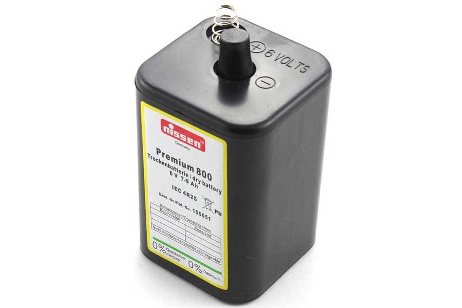 Premium 800 Trockenbatterie 4R25 für Nissen Warnleuchten Premium 800 Trockenbatterie 4R25 für Nissen Warnleuchten