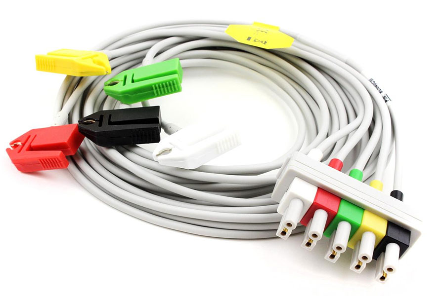 ECG 5 lead wire with IEC Clip for Philips (like M1633A) ECG 5 lead wire with IEC Clip for Philips (like M1633A)