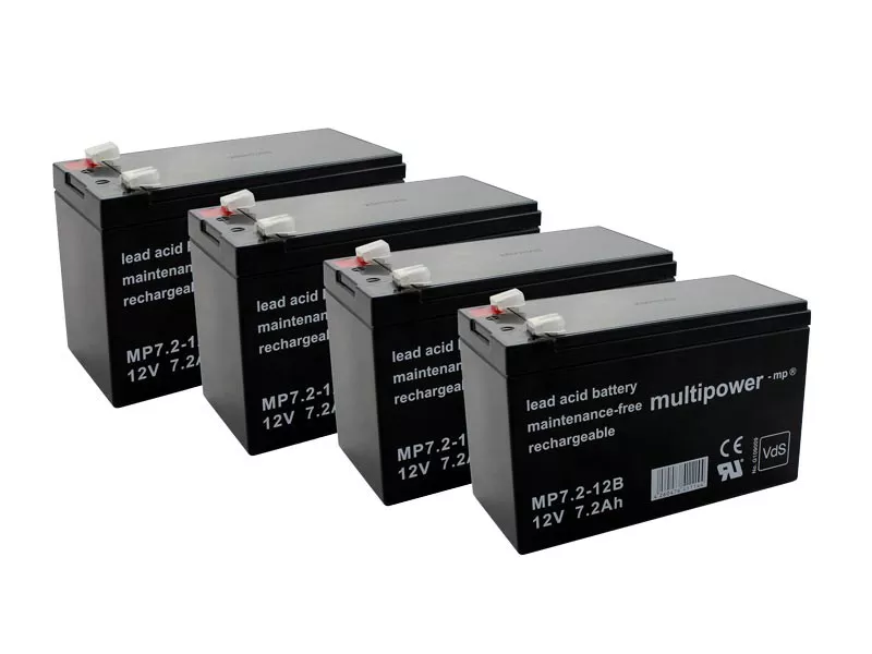 Battery bundle consisting of 4 lead acid batteries for Maquet Alphamaquet