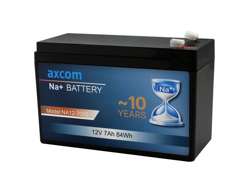 Sodium ion battery 12V 7Ah with 4.7mm plug contacts Sodium ion battery 12V 7Ah with 4.7mm plug contacts