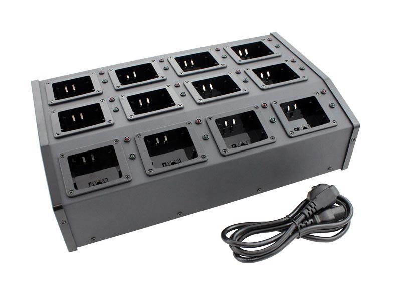 Charger for 12 Motorola radios MTP3550, MTP6650, MXP600