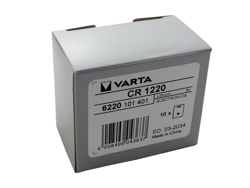 Li-Me button cell CR1220 Varta Li-Me button cell CR1220 Varta