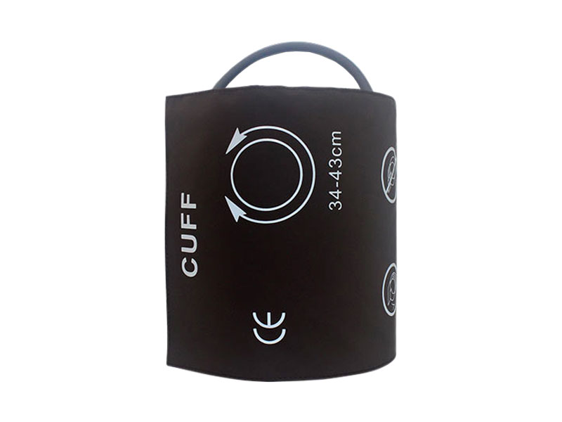 Blood pressure cuff comfort for large adults with extremities 34-43cm