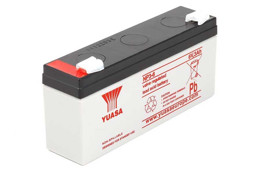 PB-battery (incl. MTZ) YUASA NP3-6 - 6V/3Ah